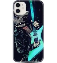 Apple iPhone 11 12 13 Mini Kılıf Desemli Silikon Dog Guitar 1789