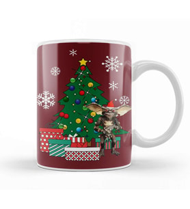 Gremlin Around The Christmas Tree Kupa Bardak Porselen