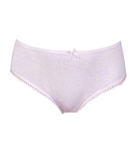 Berrak Kız Çocuk Modal Kaşkorse Bikini Külot 2574 - 12 Adet (Beyaz)