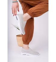 KADIN GRİ HAFİF TABAN ANATOMİK TRİKO SNEAKER AYAKKABI