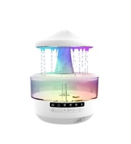 Çeşithane Yağmur Efektli Aroma Difüzör Bluetooth Hoparlör LED Işıklı Hava Nemlendirici