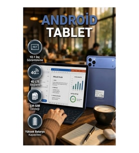 10.1 İnç 4G LTE Android Tablet – 8 GB RAM, 256 GB Hafıza, Çift SIM, GPS