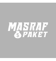 Masraf Paket Sticker siyah 25x15 CM (Beyaz)
