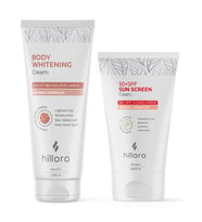 Hillora Vücut Beyazlatıcı Krem + Hillora Güneş Kremi 50 SPF