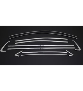 Renault Clio 5 Cam Çerçevesi Çıtası Krom Tamtur