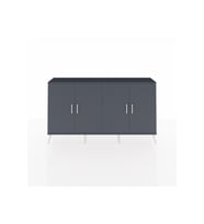Arges Konsol 4 Raflı 4 Kapaklı 176x30x99 Antrasit-Antrasit/Aytaşı