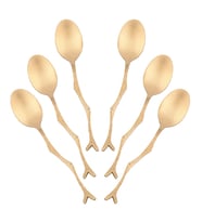 Çay Kaşığı Gold Dal Saplı 6lı