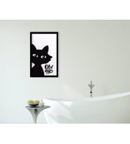 BK Home Banyo Dekoratif Ahşap Siyah Çerçeveli Tablo-26