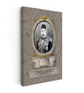 Kanvas Tablo Sultan Mehmed Reşad Portresi Osmanlı Tablosu Ev Ofis Duvar Dekoru