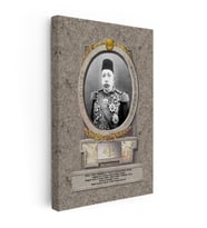 Kanvas Tablo Sultan Mehmed Reşad Portresi Osmanlı Tablosu Ev Ofis Duvar Dekoru
