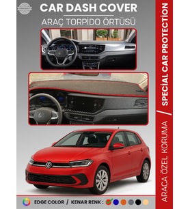 VOLKSWAGEN POLO (2022+) Torpido Örtüsü Ön Göğüs Koruma Torpido Koruma Tam Uyum Kaymaz Özel Kesim