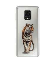 Xiaomi Redmi Note 9S - Redmi Note 9 PRO Uyumlu Kaplan Tasarımlı Şeffaf Telefon Kılıfı