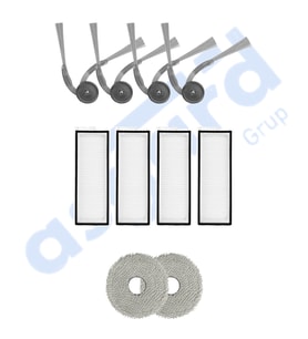 ROBOROCK Q REVO L UYUMLU 4 Yan Fırça 4 Filtre 2 Mop