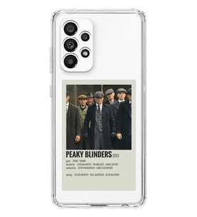 Samsung Galaxy A32 Uyumlu Peaky Blinders Minimalist Poster Desenli Şeffaf Telefon Kılıfı