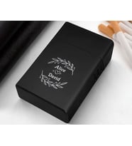 BK Gift Kişiye Özel İsimli Siyah Metal Sigara Tabakası-5, Arkadaşa Hediye, İsimli Sigaralık, Metal Sigara Kutusu