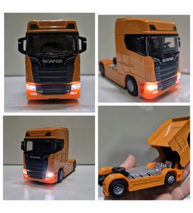 Scania Kafa Oyuncak Tır V8 R730 Taşıyıcı Scania Kupa S-770 Model Diecast 12 Cm Maket Koleksiyon