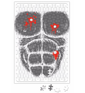 Göğüs Vücüt Gösterili Puzzle 240 Parça Yapboz