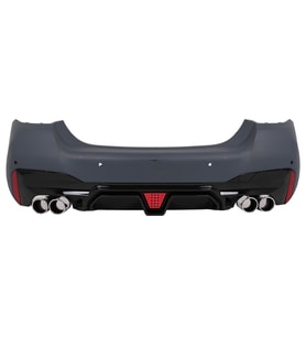 BMW F10 / F10 LCI - G30 LCI M5 UYUMLU MAKYAJLAMA ARKA TAMPON + DİFÜZÖR + EGZOZ UCU