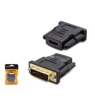 Hadron HDX1260 DVI (M) 24+5 - HDMI (F) Dönüştürücü Adaptör - Siyah