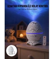 Yumurta Görünümlü Masa ve Gece Lambası Renk Değiştirebilen Projektör