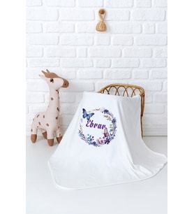 Pia Baby Premium %100 Pamuk Çift Kat Penye Bebek Battaniyesi 80x80 cm 5040-11 (Krem)