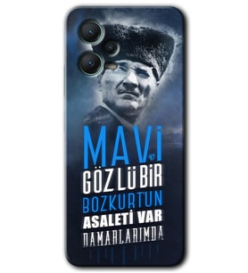 Redmi Note 12 5G Kılıf HD Desen Baskılı Kılıf - Bozkurt Atatürk