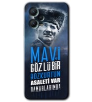 Redmi Note 12 5G Kılıf HD Desen Baskılı Kılıf - Bozkurt Atatürk