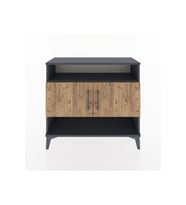 Arges Şifonyer 3 Raflı 2 Kapaklı 88x30x80 Antrasit-Çam