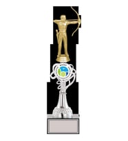 ODAK KUPA - Figürlü Kupalar - Okçu Figürlü Kupalar FG-034 B - 37 cm