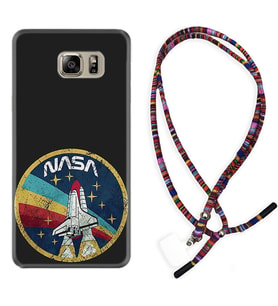 Samsung S7 Edge S20 Fe Plus Ultra S21 S22 Kılıf Boyun Asklı Rasta Silikon Nasa 1326