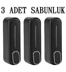 3 Adet Duşakabin Duşjeli Sabunluk Şampuan Şişesi Manuel Model 350 Ml Sabunluk Yeni Model Sabunluk