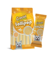 Crocus Tavuklu Ve Yumurta Sarılı Kedi Lolipop 10x1,4g