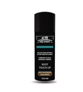 xi10 Koyu Kahverengi (Dark Brown) Saç Dolgunlaştırıcı Sprey ve Dip Kapatıcı Topik Sprey 150 Ml.
