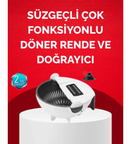 Döner Mekanizmalı Sebze Doğrayıcı Hazneli Rende