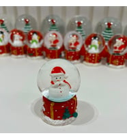 Kardan Adam Mini Boy Kar Küresi Tky0391 (Yılbaşı Kırmızısı)
