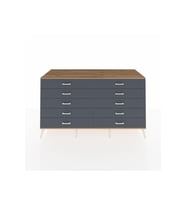 Kronos Konsol 10 Çekmeceli  176x59x99 Aytaşı-Çam/Antrasit