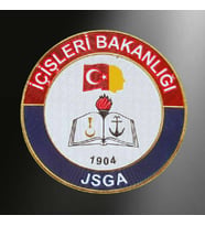 JSGA İç İşleri Bakanlığı Yuvarlak Arması 3D Plastik TPU, Yeni Tip, Cırtlı, (Çok Renkli)