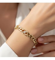 STİL İNCİSİ/XUPING JEWELRY MİLKY WAY ZİRKON TAŞLI BİLEKLİK (Altın)