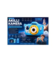 Space Kids Kamera & Fotoğraf Makinesi Boyun Askılı Silikon Kılıflı GH07