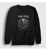 Presmono Unisex Siyah Skull Dying Fetus Sweatshirt 387683tt