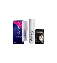 Durex Intense Kadın Uyarıcılı Jel + Black Berry GeciktirmeyeSprey + Hediye