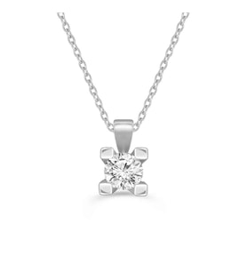0.50 Karat Tektaş Pırlanta Kolye (Beyaz)
