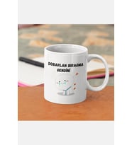 Dobarlan Bıragma Gendini Kupa Bardak (Beyaz)