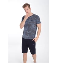 Maraton Regular Erkek Bisiklet Yaka Lacivert T-shirt