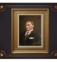 ÖZEL SERİ ALTIN VARAKLI ATATÜRK TABLO S1022