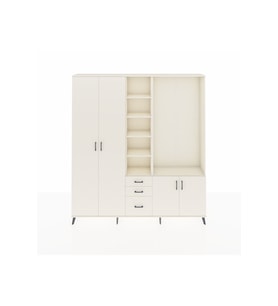 Arges Gardrop 13 Raflı 3 Çekmeceli 4 Kapaklı 220x30x243 Aytaşı-Aytaşı