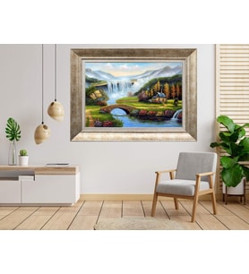 Gümüş Çerçeveli dekoratif Tablo as1030