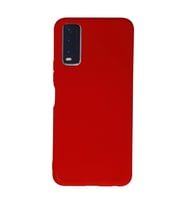 Vivo Y11s Kılıf Nano İçi Kadife Silikon - Kırmızı