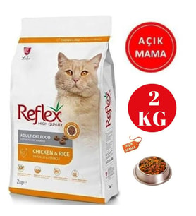 Reflex Tavuklu Açık Yetişkin Kedi Maması 2 Kg