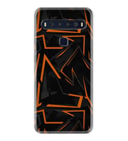 TCL 10L 10 Plus 10SE 20E 20SE 30SE L7 Kılıf Desemli Silikon Zigzaglar 1651
